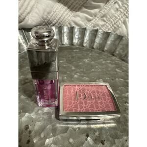 Christian Dior Backstage Rosy Glow Blush 001 Pink & Dior Lip Glow Oil 063